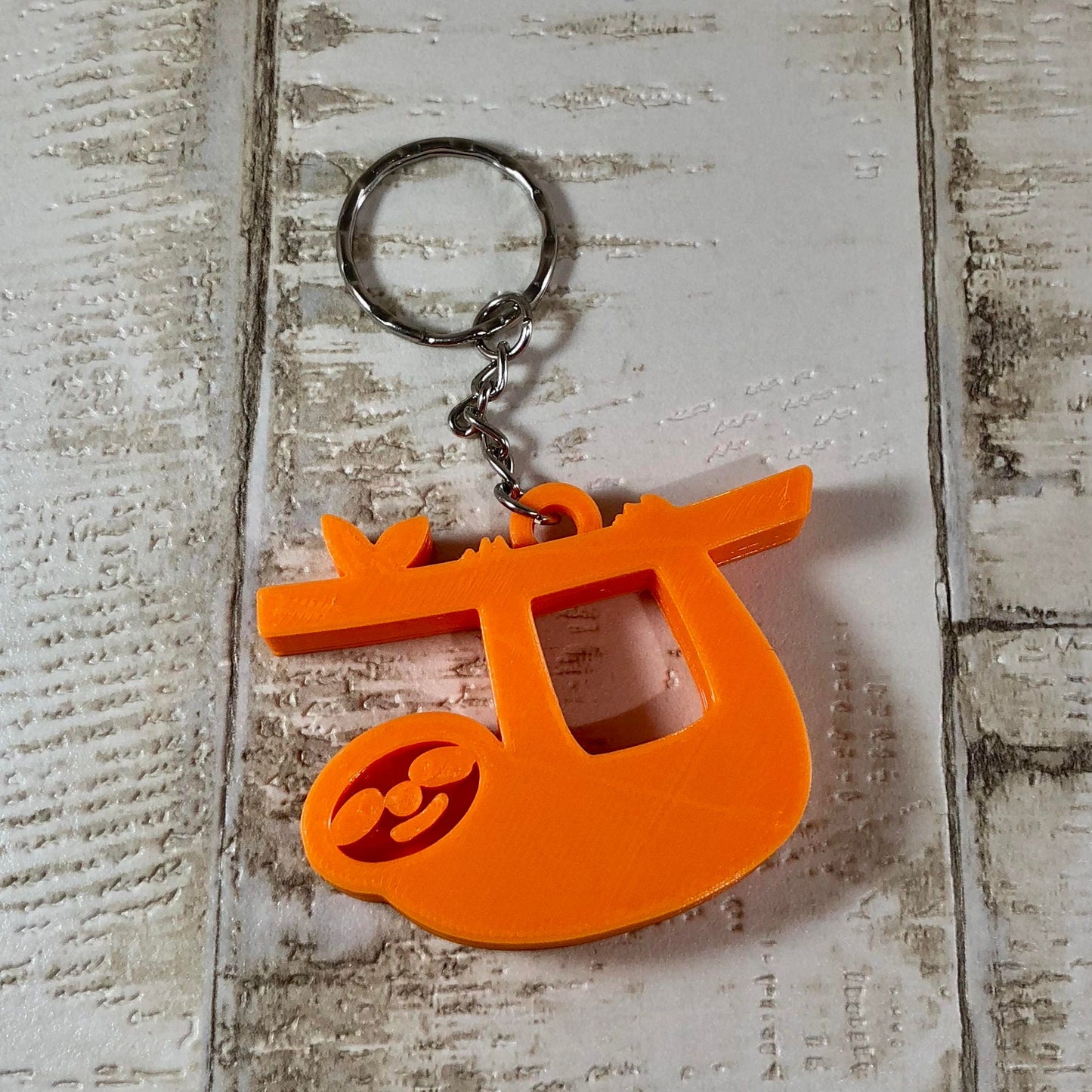 Sloth Keyring/Keychain - 3D Printed - Party Bag Fillers - School Bag - Birthday - Small Gifts - Fun Gifts - Gifts for her - Gifts for him