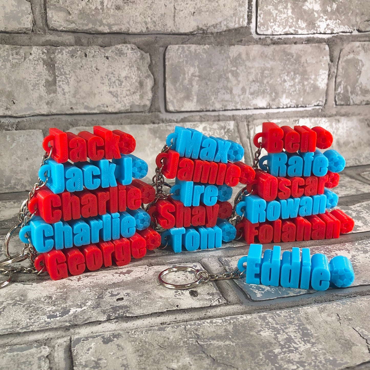 Football Keychain - Keyring - Personalised 3D Printed - Party Bag Fillers - School Bag - Birthday Gifts - Stocking Filler/Stocking Stuffer