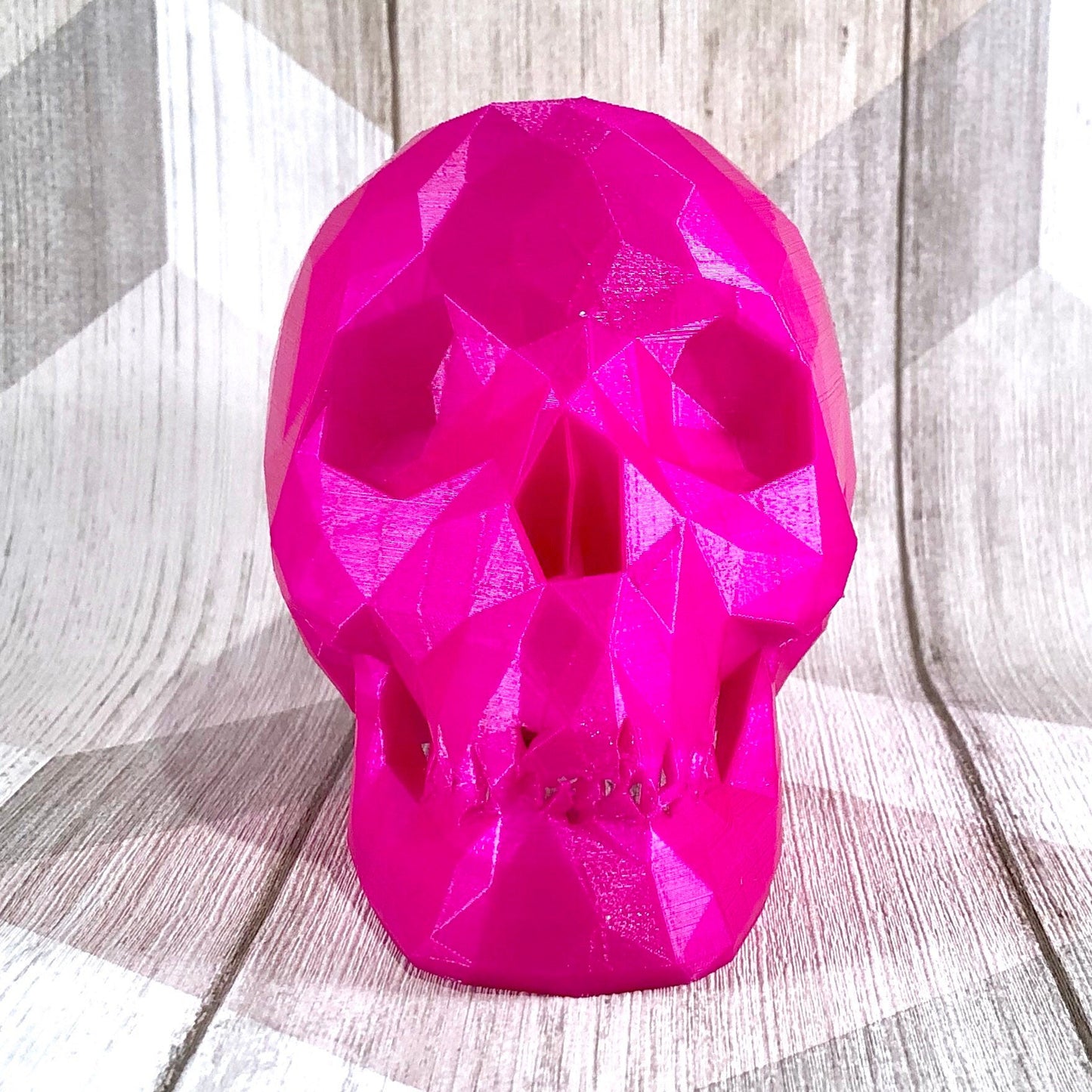 Skull Low Poly Pen Holder - Large - Gothic - Desk Tidy - Desk Storage - Desk Decor - Office Tidy - Pencil Pot - Pen Pot - Valentines Day