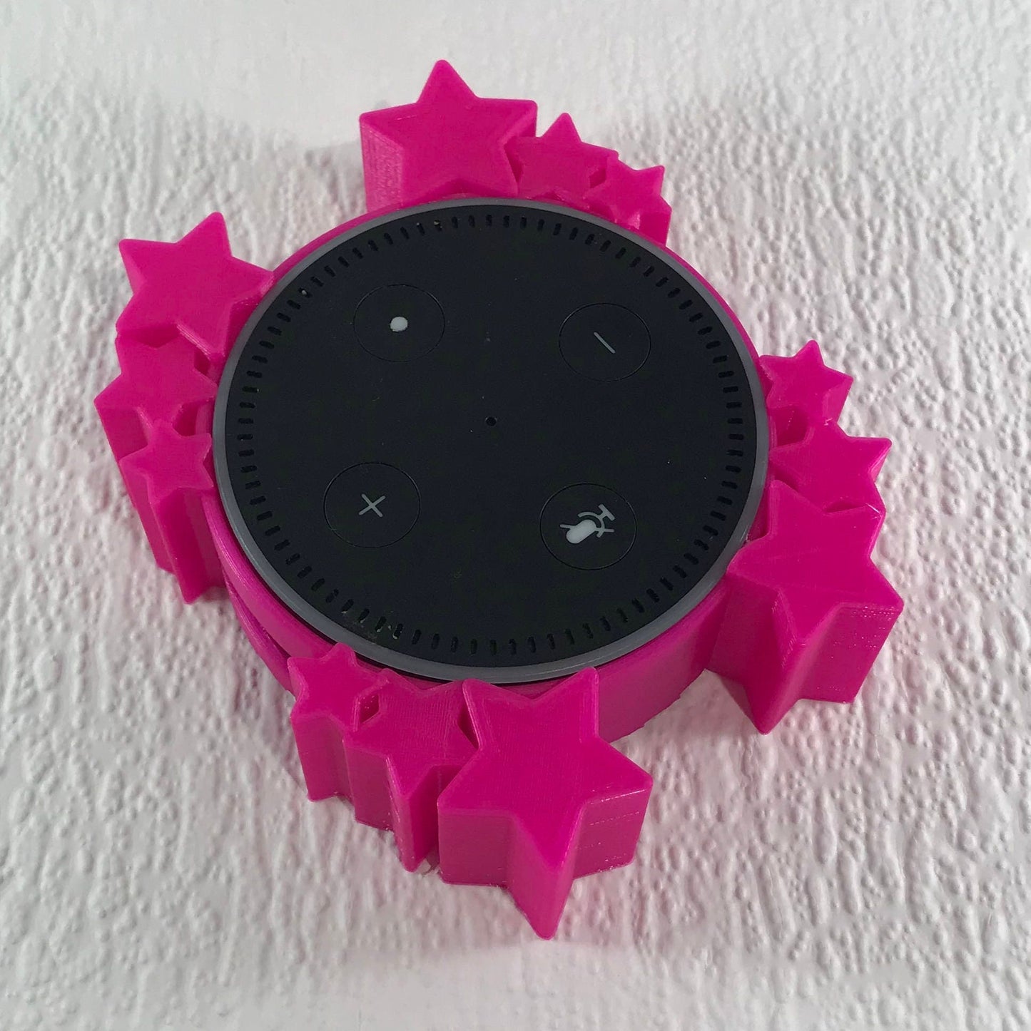 Amazon Alexa Echo Dot Case - Wall Mount - Small Stars Design - Hanging - Clutter Free - Space Saving - Gadget - Trending