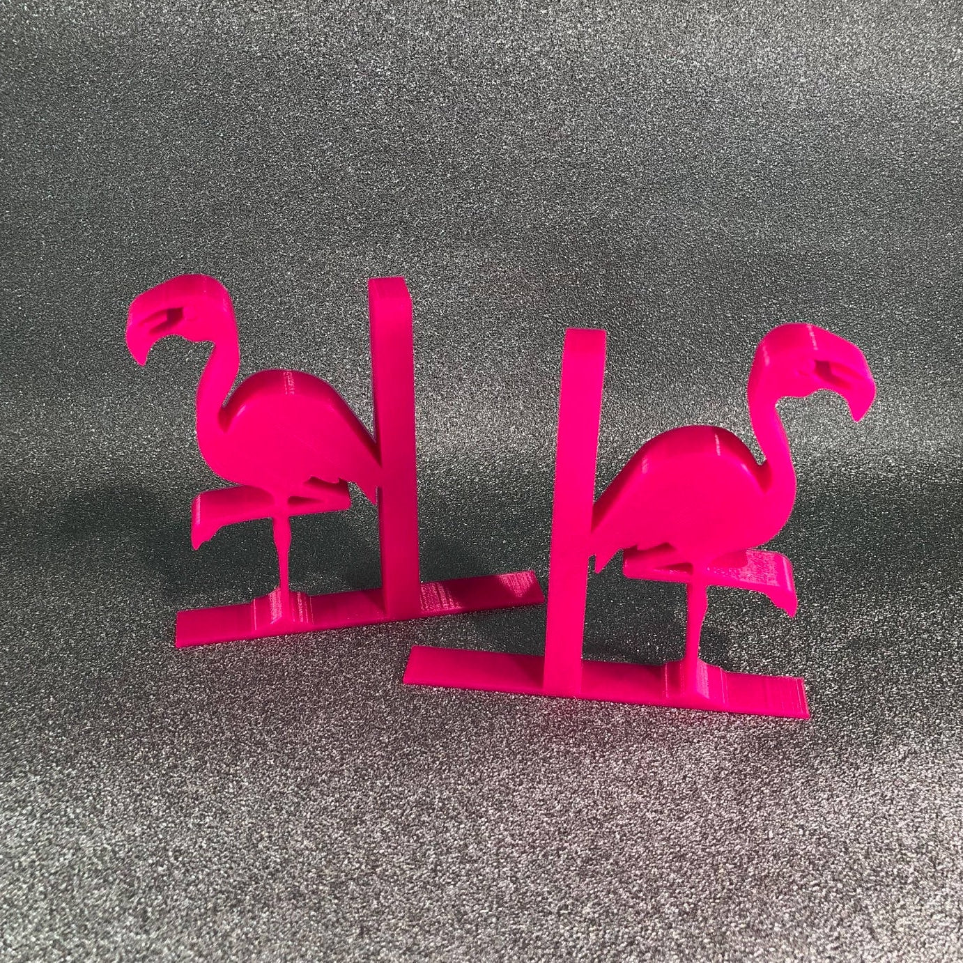 Flamingo Bookends - 3D Printed - Book Storage - Children's Bedroom - Gifts for boys - Gifts for girls - Birthday Gifts - Desk Tidy