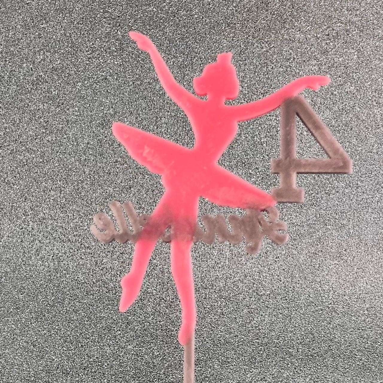 Ballerina Cake Topper - Ballet Lover - Birthday Cake - Cake Decorations - Party Decorations - Sports