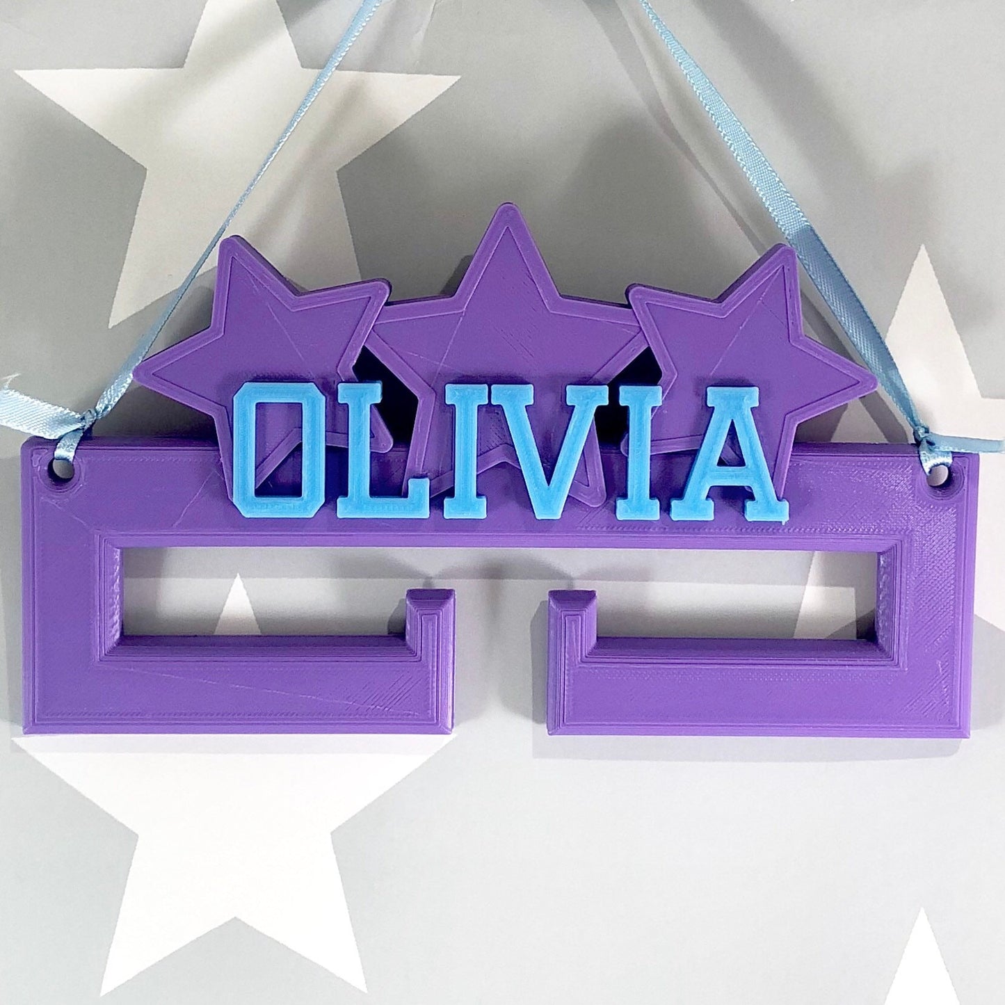 Star Medal Hanger/Holder - Personalised - 3D Printed - Superstar - Trophy - any Sport available