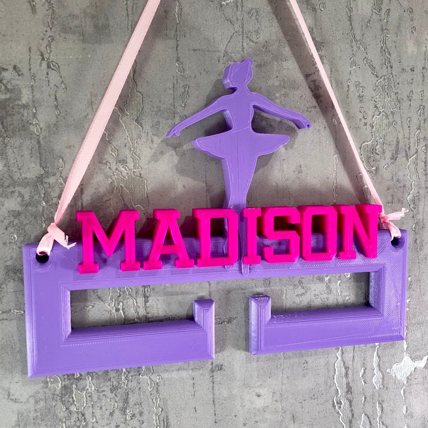 Ballerina Medal Hanger/Holder - Personalised - 3D Printed - Ballet - Trophy - any Sport available