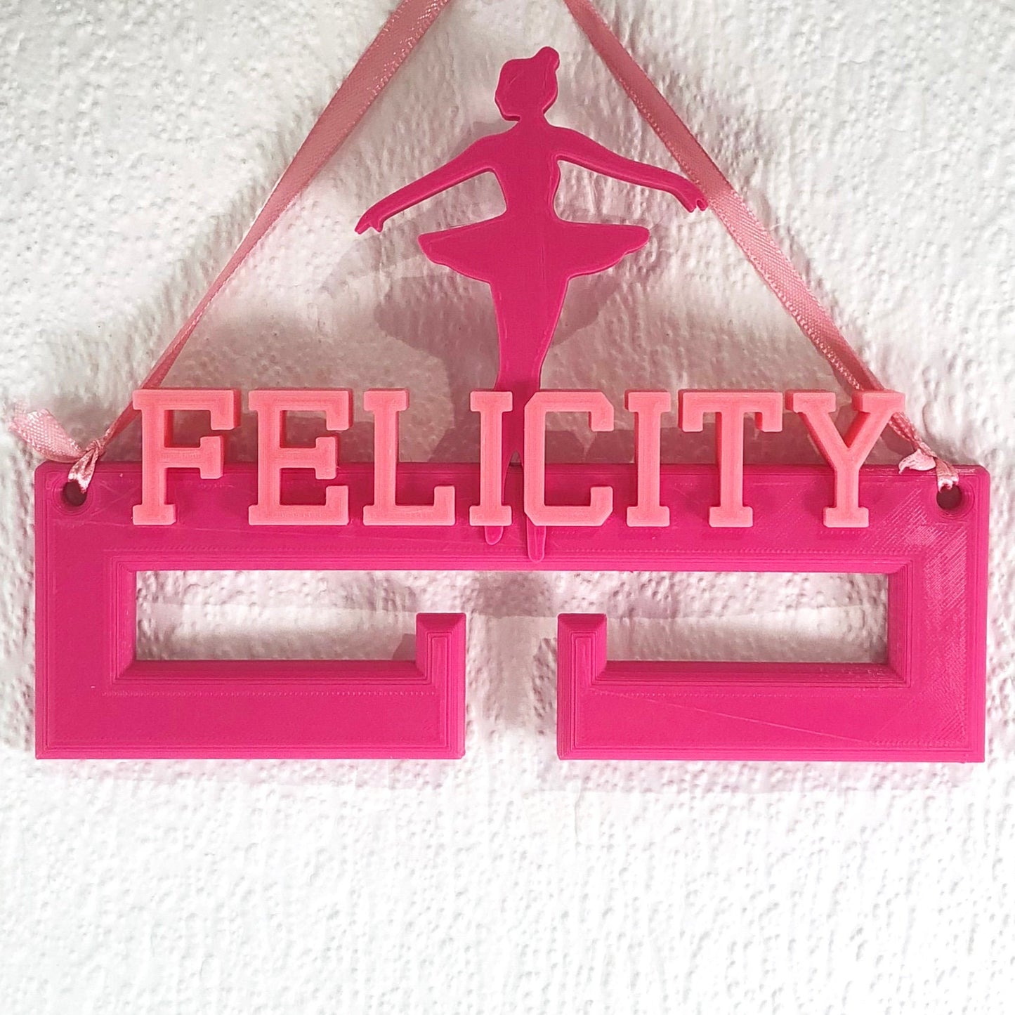 Ballerina Medal Hanger/Holder - Personalised - 3D Printed - Ballet - Trophy - any Sport available