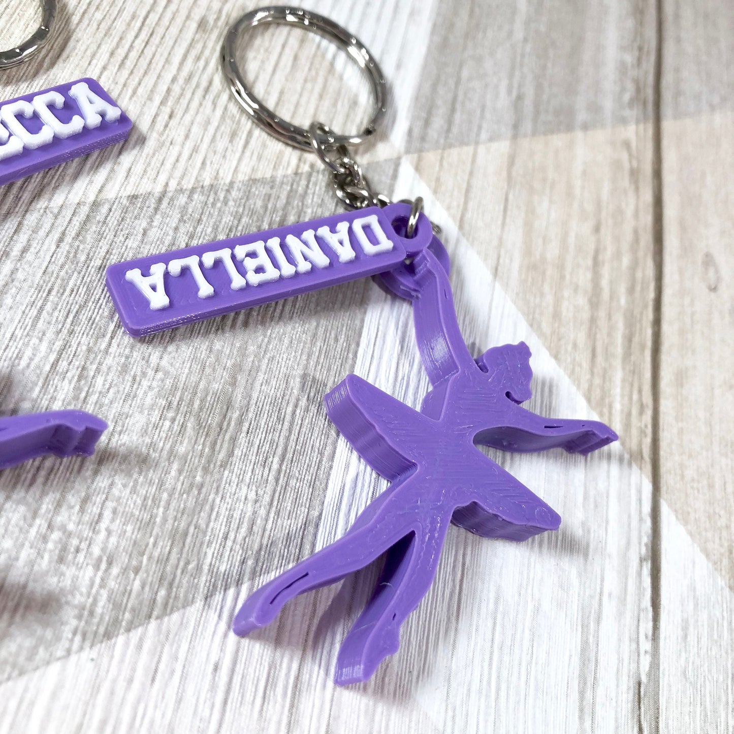 Ballerina Personalised Keyring - Keychain - 3D Printed - Ballet - Gifts for Her - Gifts for Him - Children - Sports - Athletics - Dance