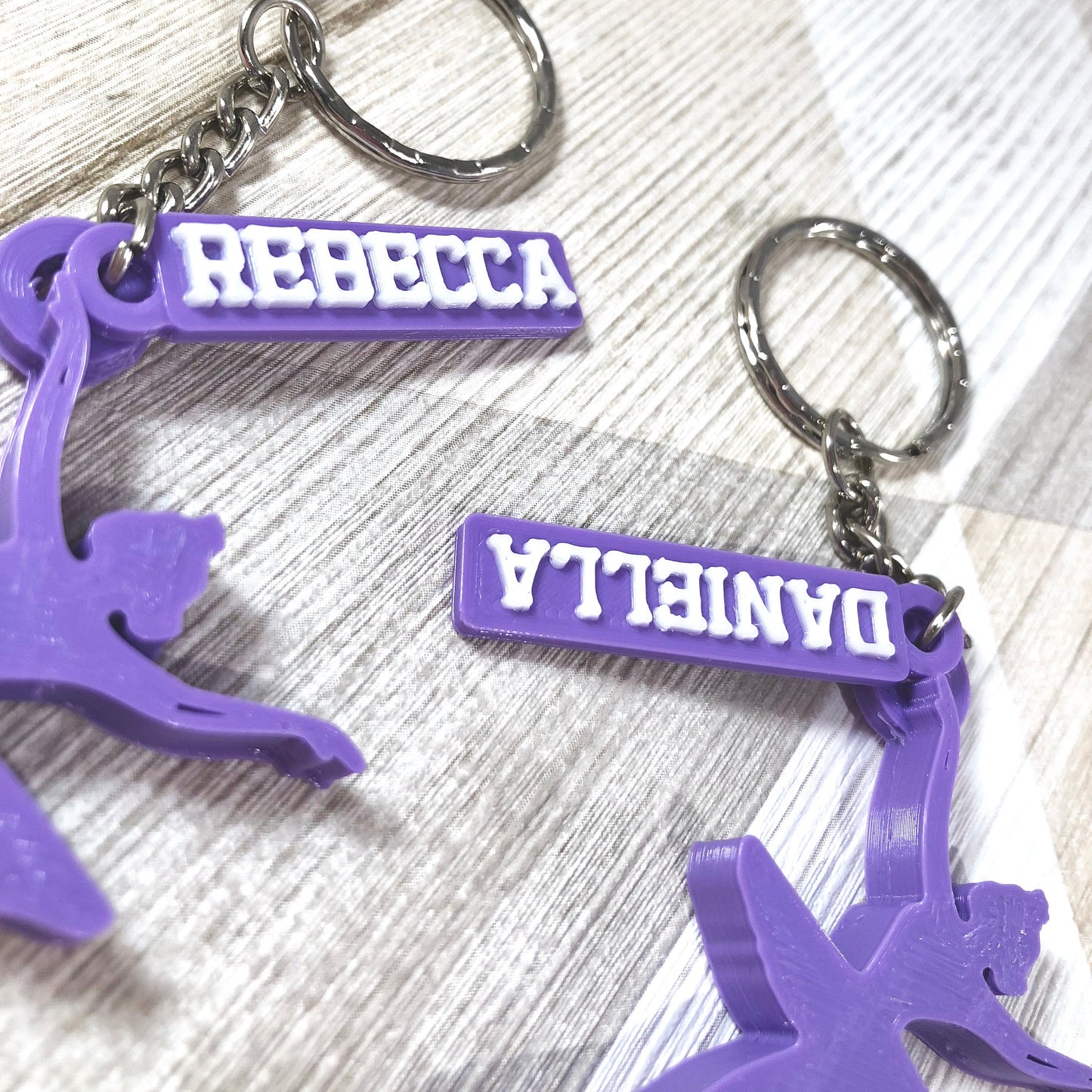 Ballerina Personalised Keyring - Keychain - 3D Printed - Ballet - Gifts for Her - Gifts for Him - Children - Sports - Athletics - Dance