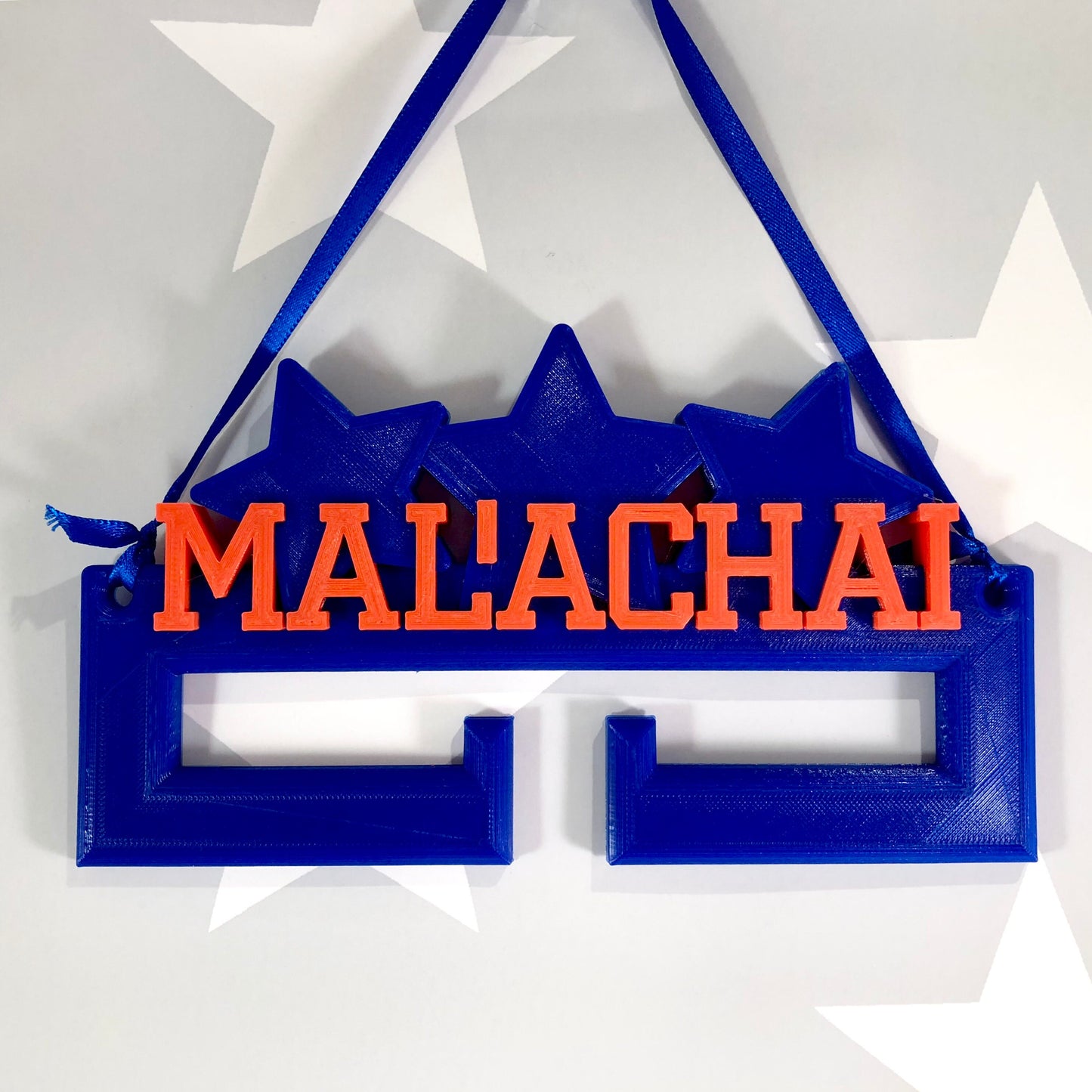 Star Medal Hanger/Holder - Personalised - 3D Printed - Superstar - Trophy - any Sport available