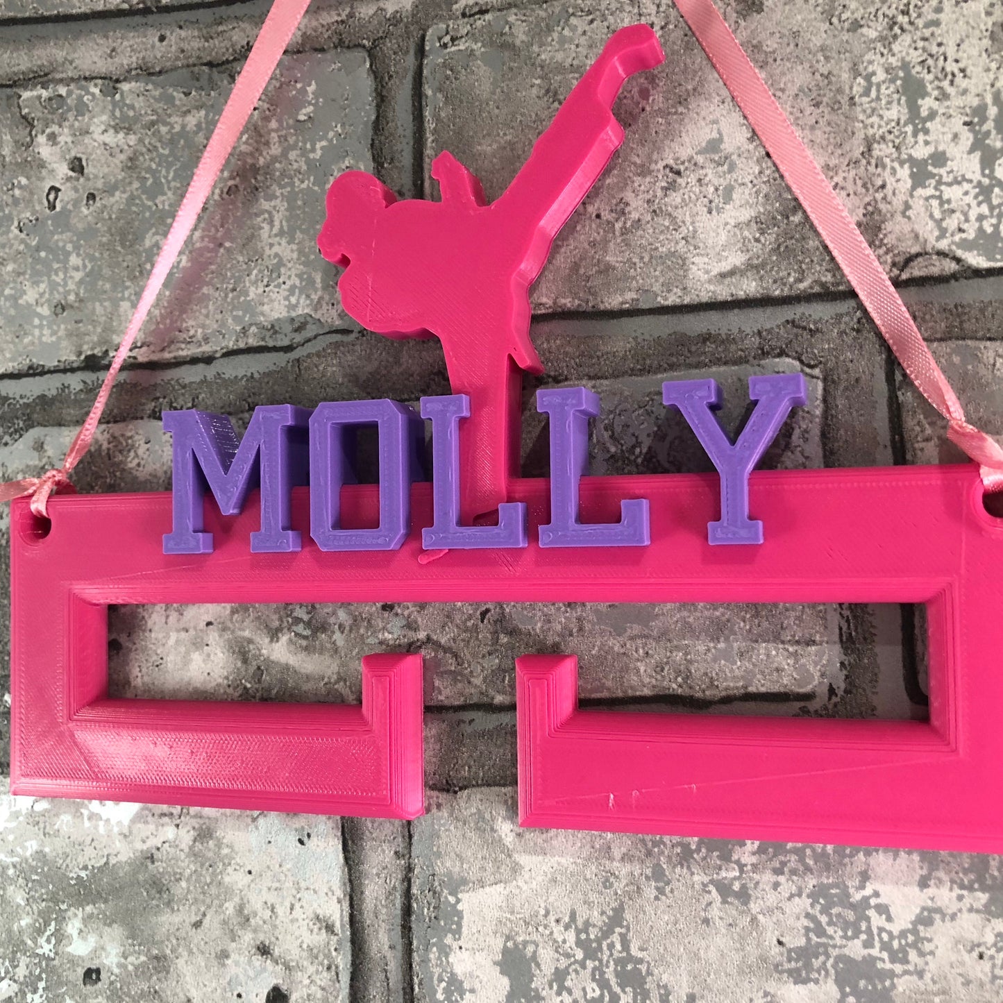 Karate Medal Hanger/Holder - Personalised - 3D Printed - Karate Kid - Taekwondo - Judo - Trophy - any Sport available