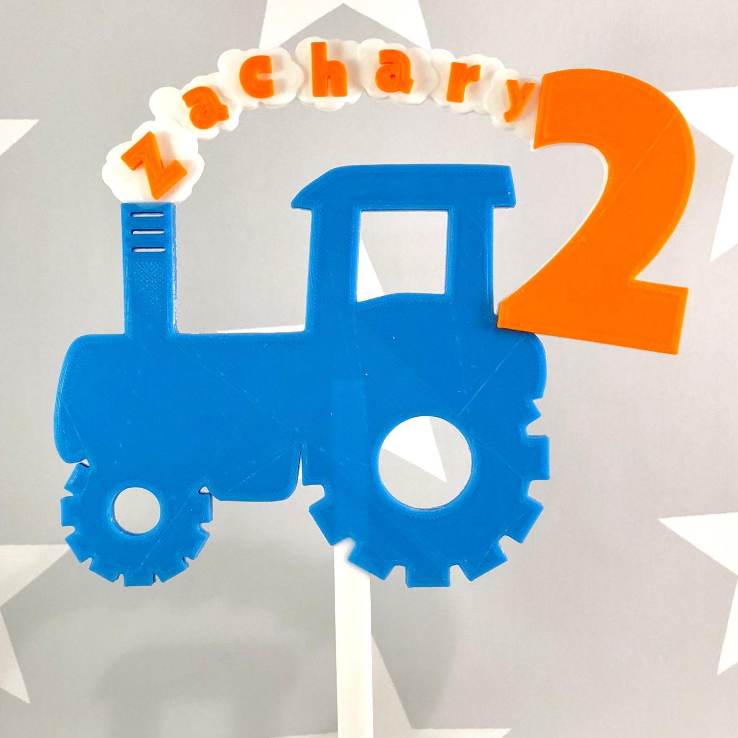 Tractor Cake Topper - Personalised - 3D Printed - Farm - Farm yard - Cake Decorations - Party Decorations - boys - girls - Children's Party