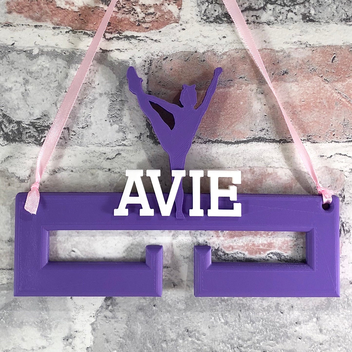 Female Gymnast Medal Hanger/Holder - Personalised - 3D Printed - Gymnastics - Trophy - Gymnastics is my life - any Sport available