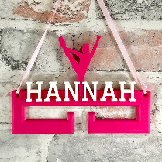 Female Gymnast Medal Hanger/Holder - Personalised - 3D Printed - Gymnastics - Trophy - Gymnastics is my life - any Sport available