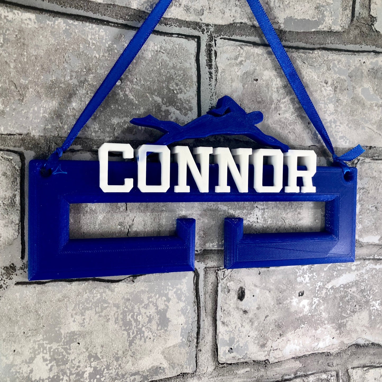 Swimming Swimmer Medal Hanger/Holder - Personalised - 3D Printed - Trophy - any Sport available