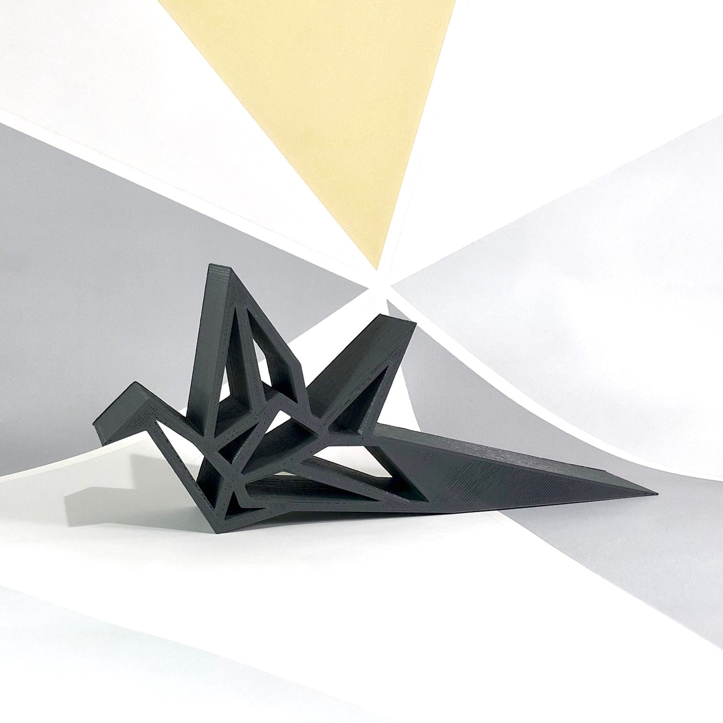 Japanese Crane Doorstop - 3D Printed - Origami - Bird - Home Decor - Geometric - Ornament - Door Stopper - Modern Decor - Gifts for Home