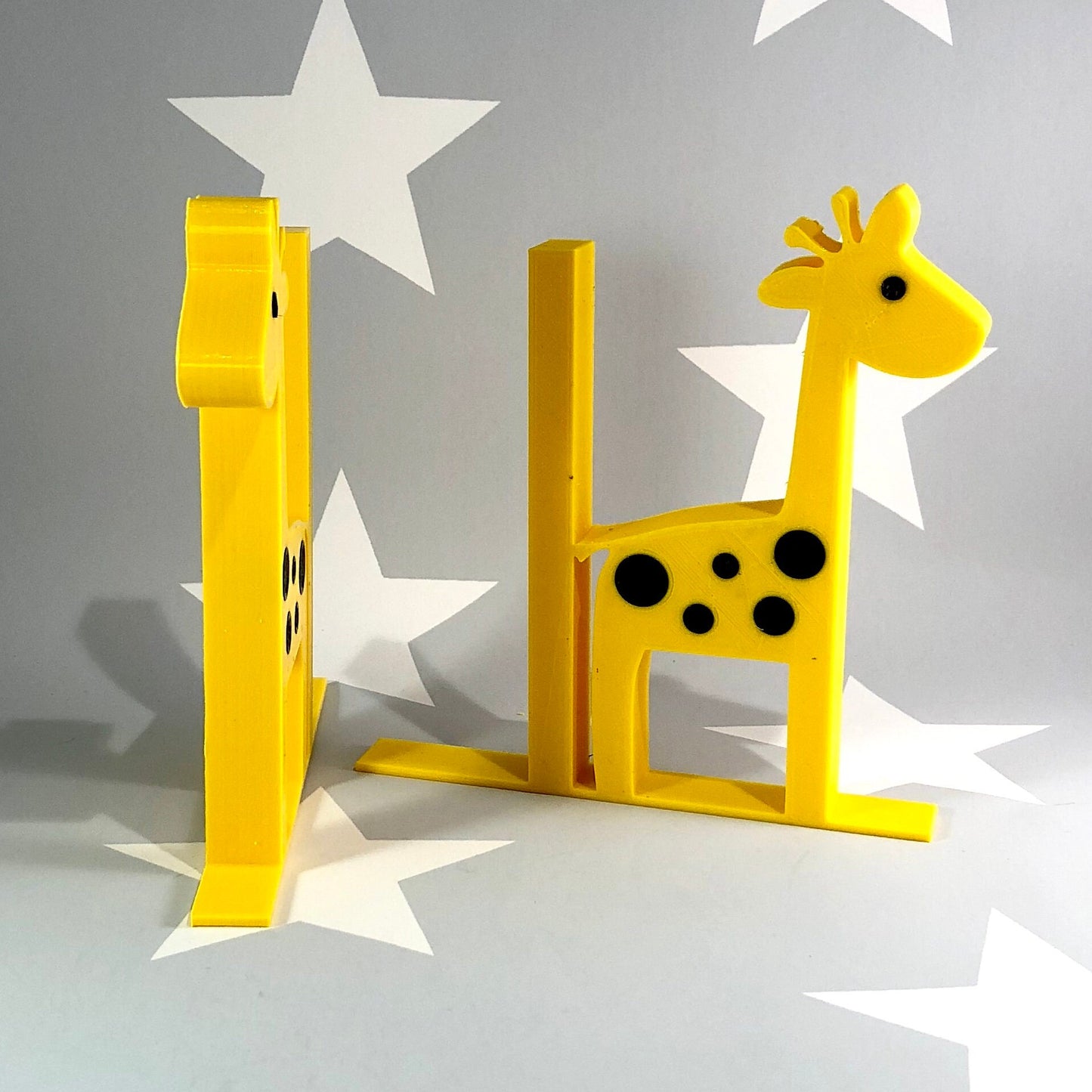 Giraffe Bookends - 3D Printed - Book Storage - Children's Bedroom - Gifts for boys - Gifts for girls - Rainforest - Desk Tidy - Nursery