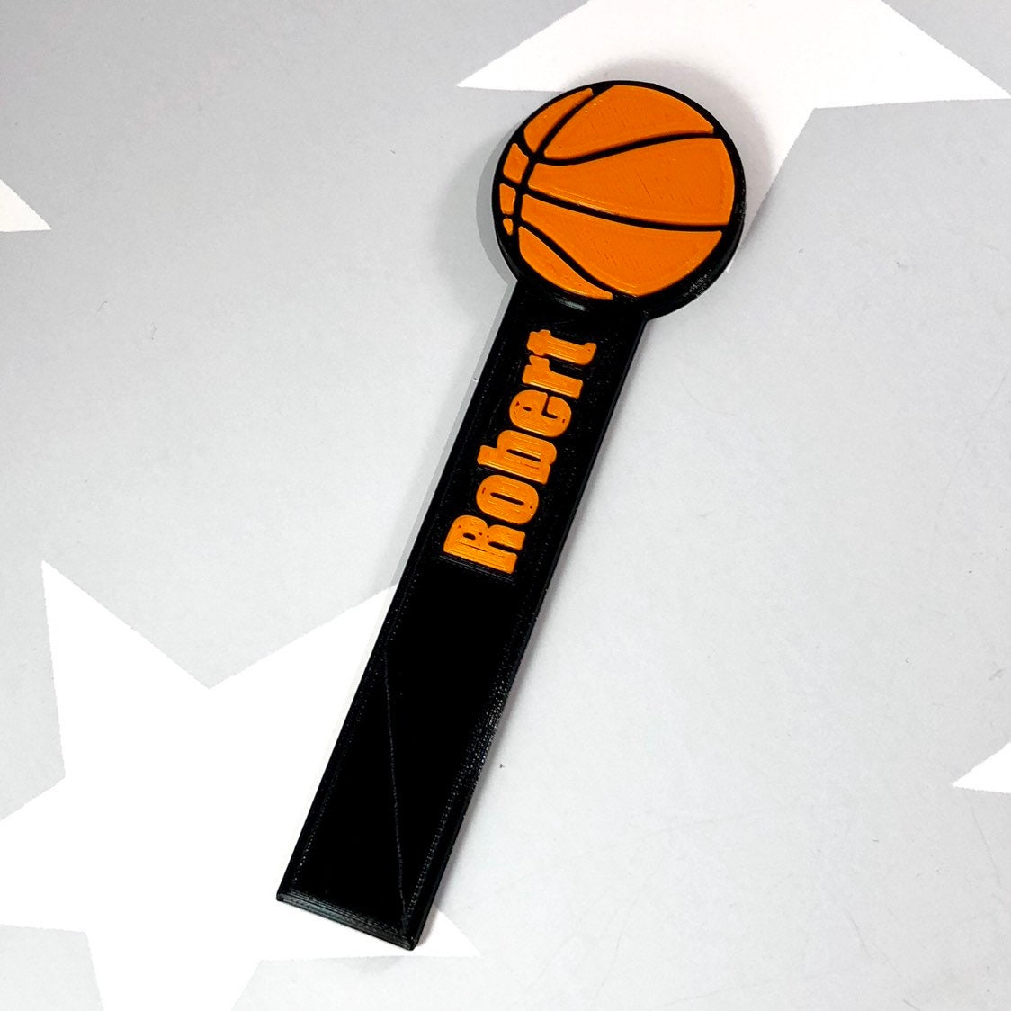 Basketball Bookmark - 3D Printed - Personalised - Book Lover - Basketballer - Stocking Stuffer - Stocking Filler - Christmas Gift