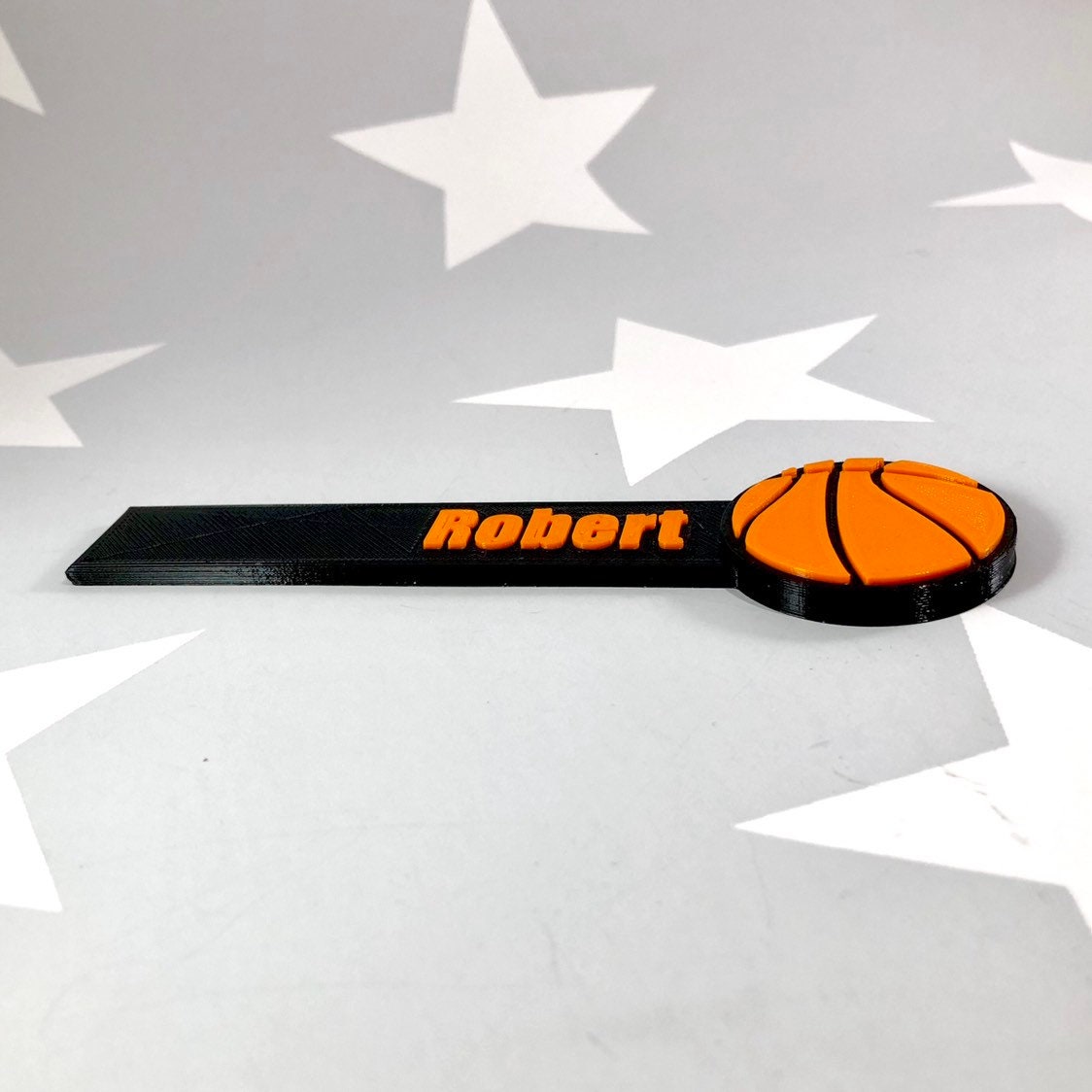 Basketball Bookmark - 3D Printed - Personalised - Book Lover - Basketballer - Stocking Stuffer - Stocking Filler - Christmas Gift