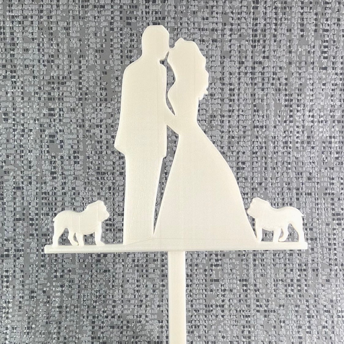 Wedding Engagement Cake Topper - Silhouette - Personalised - Cake Decorations - Bridal - Party Supplies - Custom Order