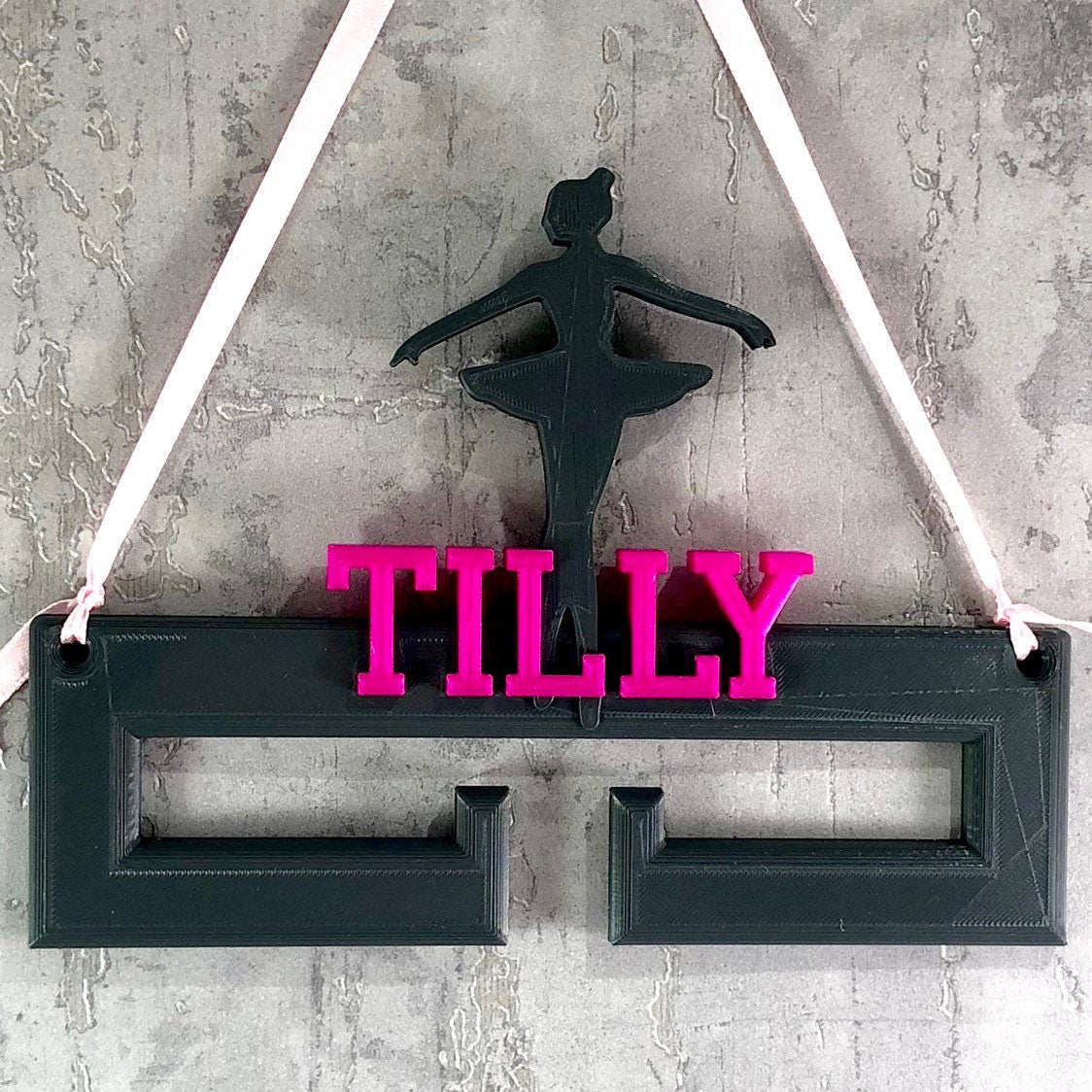 Ballerina Medal Hanger/Holder - Personalised - 3D Printed - Ballet - Trophy - any Sport available