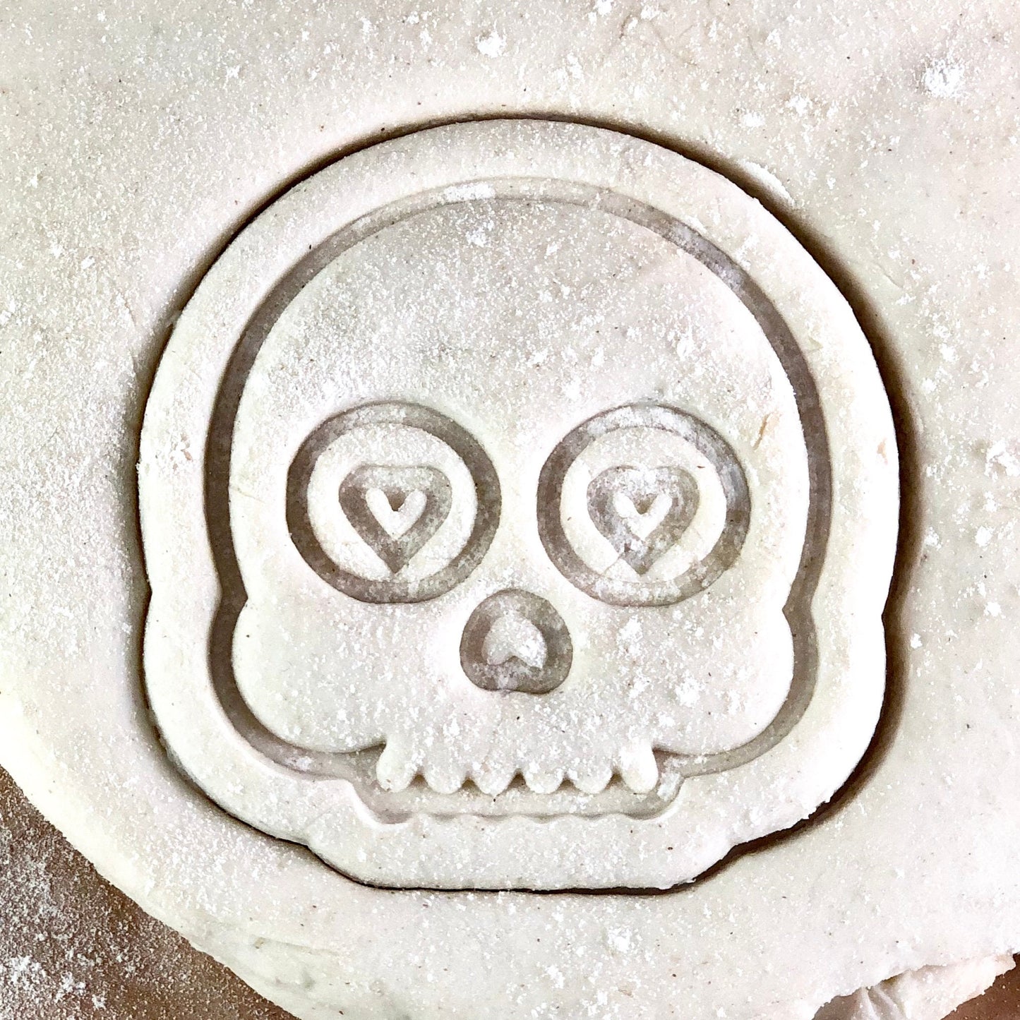 Heart Sugar Skull - Cookie Cutter - Cute Cutter - Biscuit - Fondant - Clay cutter -   Dough - One of a kind