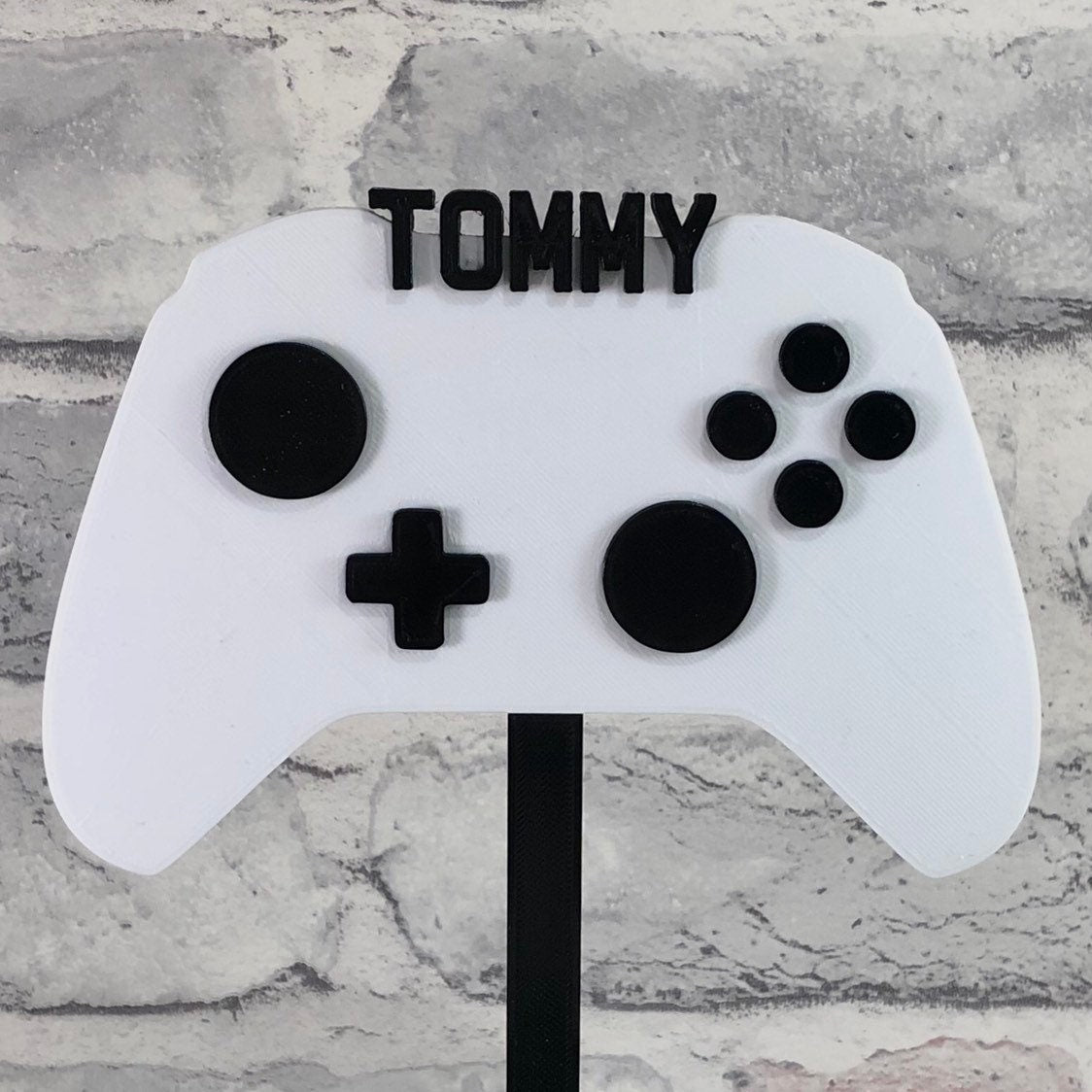 Video Game Controller - Gamer - Gaming - Birthday Cake Topper - Personalised - Cake Decorations - Party Supplies