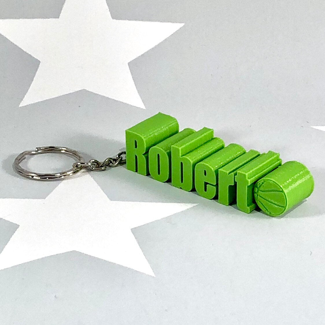 Basketball Keychain - Keyring - Personalised 3D Printed - Party Bag Fillers - School Bag - Birthday Gifts - Stocking Filler/Stocking Stuffer