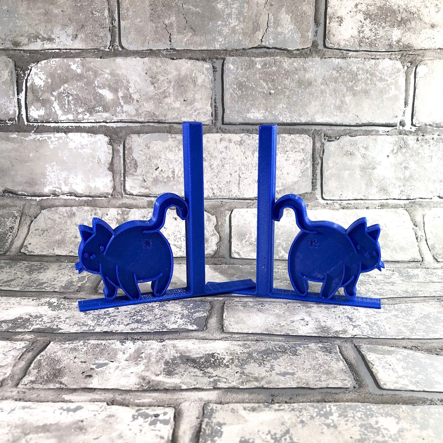 Cat Butt Bookends - 3D Printed - Book Storage - Children's Bedroom - Gifts for boys - Gifts for girls - Birthday Gifts - Desk Tidy