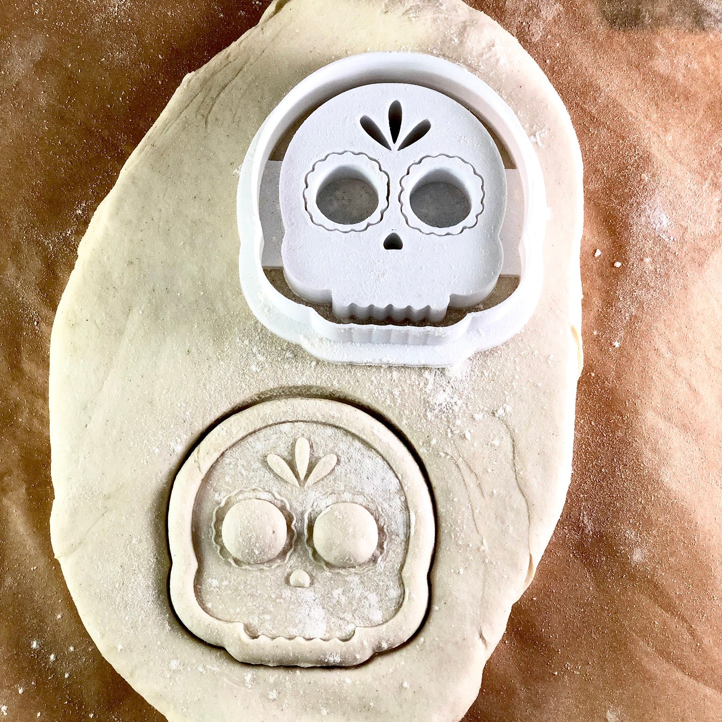 Flower Sugar Skull - Cookie Cutter - Cute Cutter - Biscuit - Fondant - Clay cutter -   Dough - One of a kind