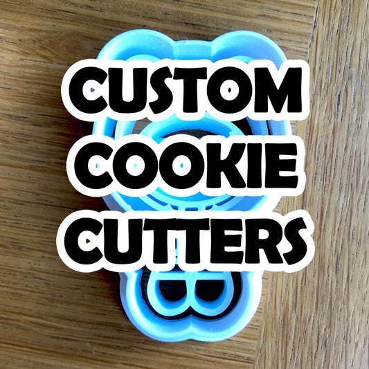 Custom Business Cookie Cutters We make it for you - Cookie Cutter - Cute Cutter - Biscuit - Fondant - Clay cutter - Logo - One of a kind