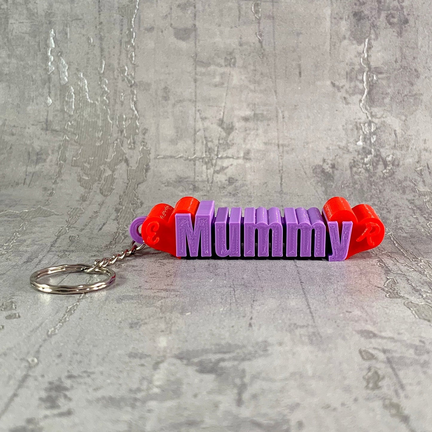 Mummy/Mother/Mum- Grandmother/Granny - Heart - Children/Grandchildren - Keyring - Keychain - Personalised 3D Printed - Birthday -Mothers Day