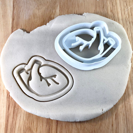 Anatomical Heart - Cookie Cutter - Cute Cutter - Biscuit - Fondant - Clay cutter -   Dough - One of a kind