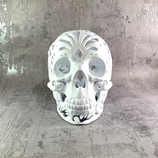 Skull Sculpture Cranial Sugar Skull Art Piece WowLondon (Medium)