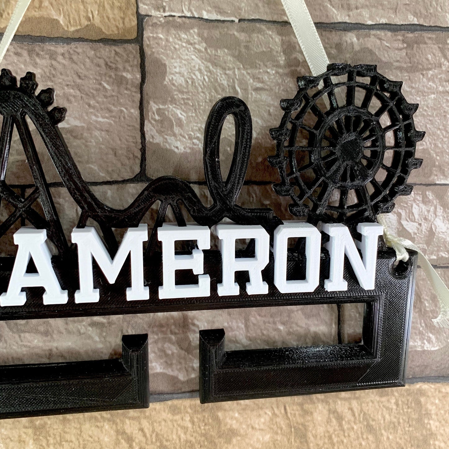 Theme Park Lanyard Display/Hanger/Holder - Personalised - 3D Printed - Rollercoaster Fan - Theme Park Fan - Rides