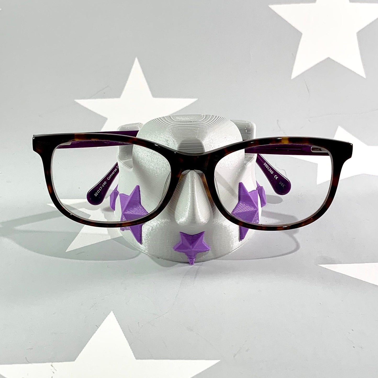 Glasses Stand - Glasses Case/Display - Stars - Mr 0-0 - Spectacles Holder - Kids Glasses - Custom Glasses Display - Fathers Day Gift