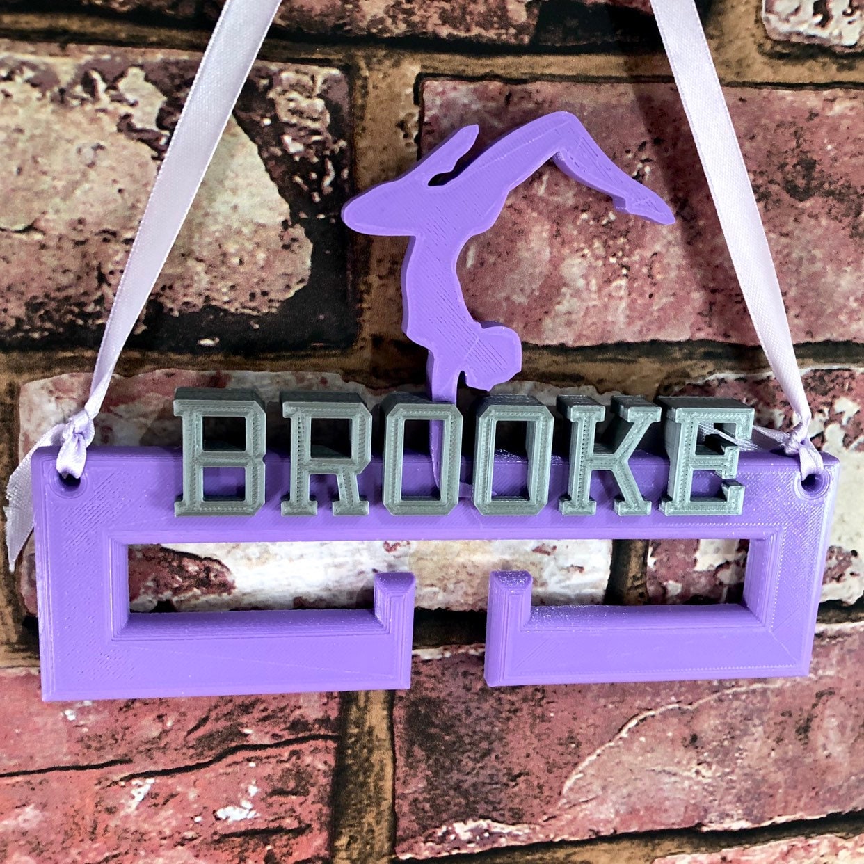 Gymnast Handstand Medal Hanger/Holder - Personalised - 3D Printed - Gymnastics - Trophy - Gymnastics is my life - any Sport available