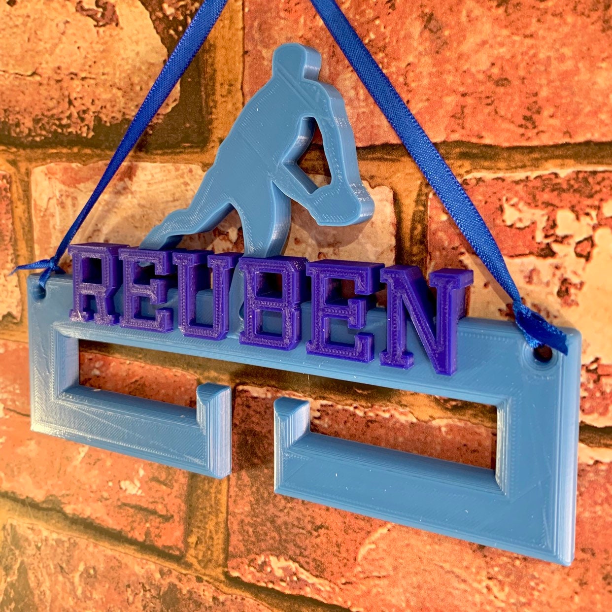 Male Rugby Medal Holder/Hanger - Personalised - 3D Printed - Running - Trophy - Athlete - Athletics - any Sport available