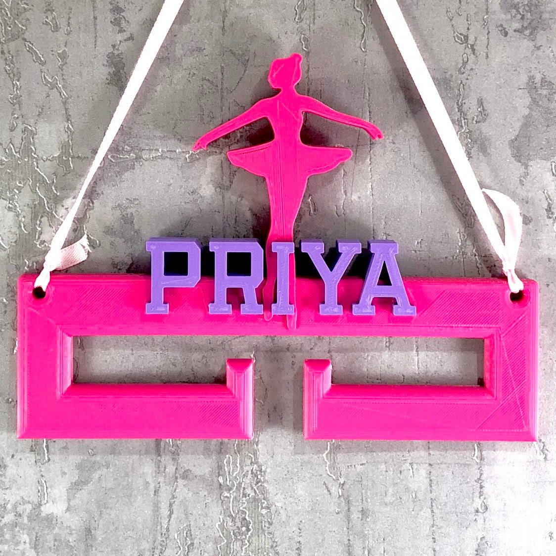 Ballerina Medal Hanger/Holder - Personalised - 3D Printed - Ballet - Trophy - any Sport available