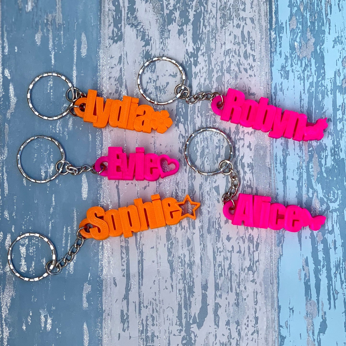 Symbol Personalised Keyring - Personalized Keychain - 3D Printed - Party Bag Fillers - School Bag - Book Bag Tag - Under 5 Pounds - Gifts