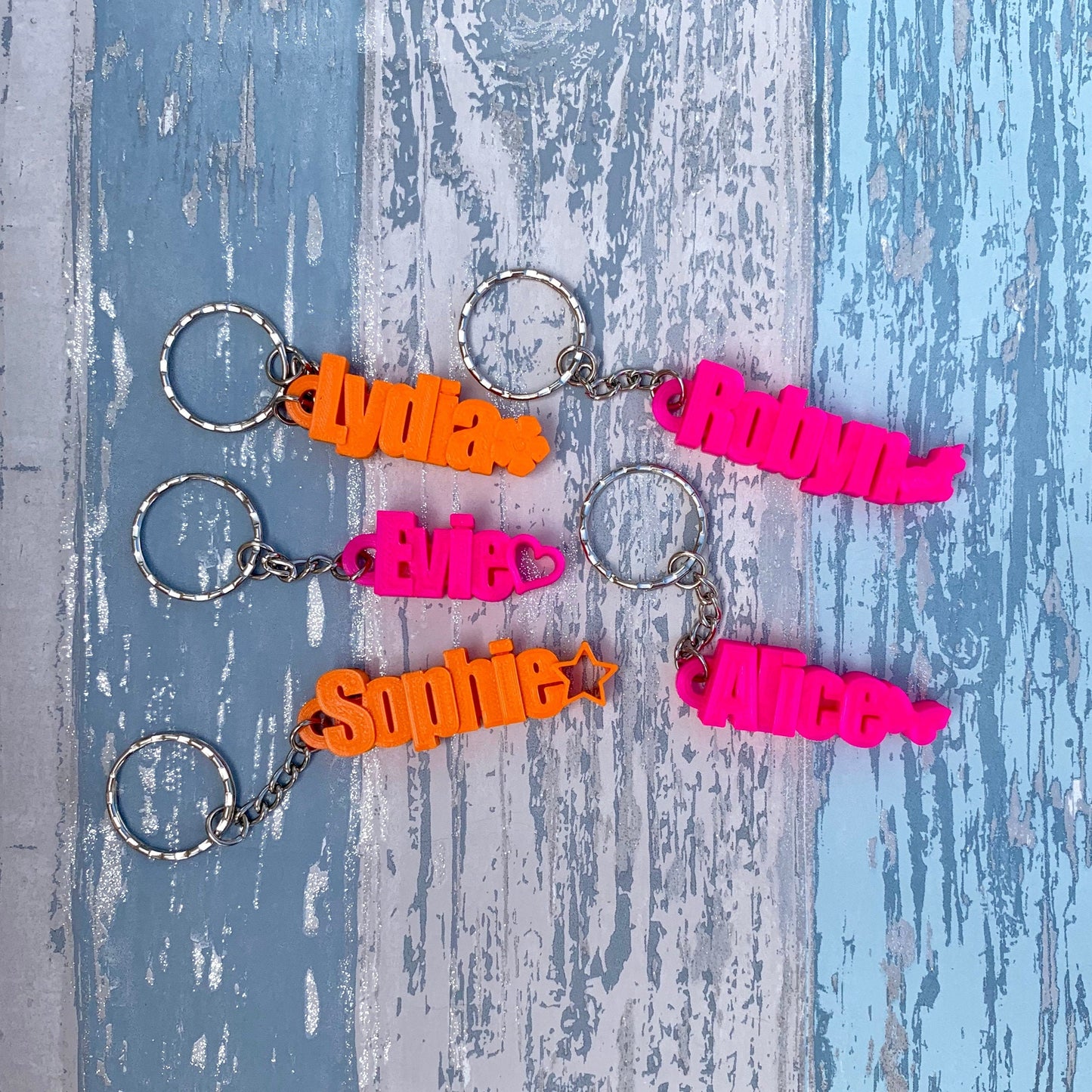 Symbol Personalised Keyring - Personalized Keychain - 3D Printed - Party Bag Fillers - School Bag - Book Bag Tag - Under 5 Pounds - Gifts