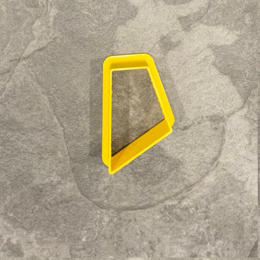 Wide Trapezoid Right-Pointing polymer clay cutter - Jewellery Making - Necklace Charm - Cookie - Biscuit - Fondant - Dough - One of a kind