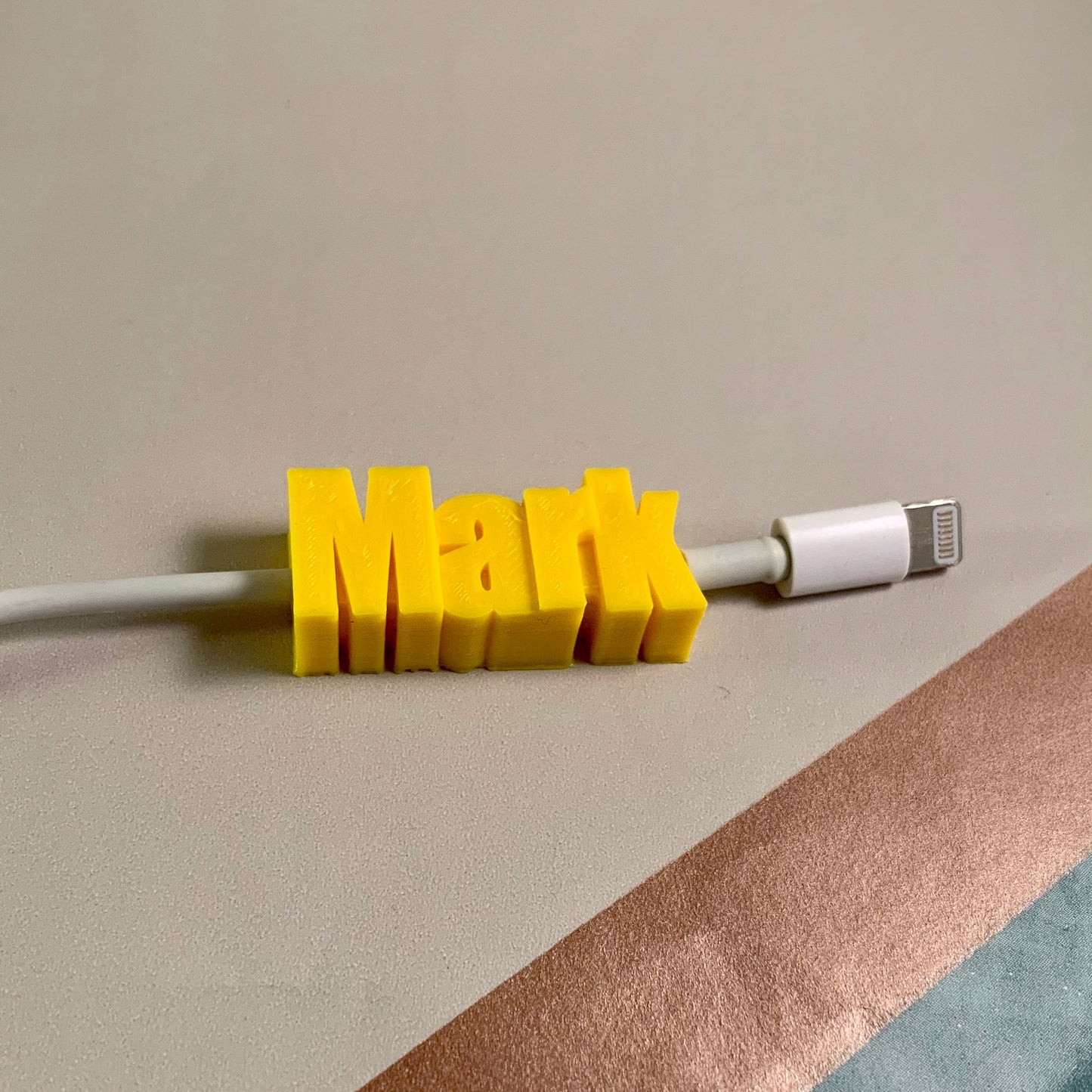 Personalised iPhone charging cable - 3D Printed - Mobile Phone Accessory - Geek -Technology - Lightening Cable - Stocking Filler-Small Gifts