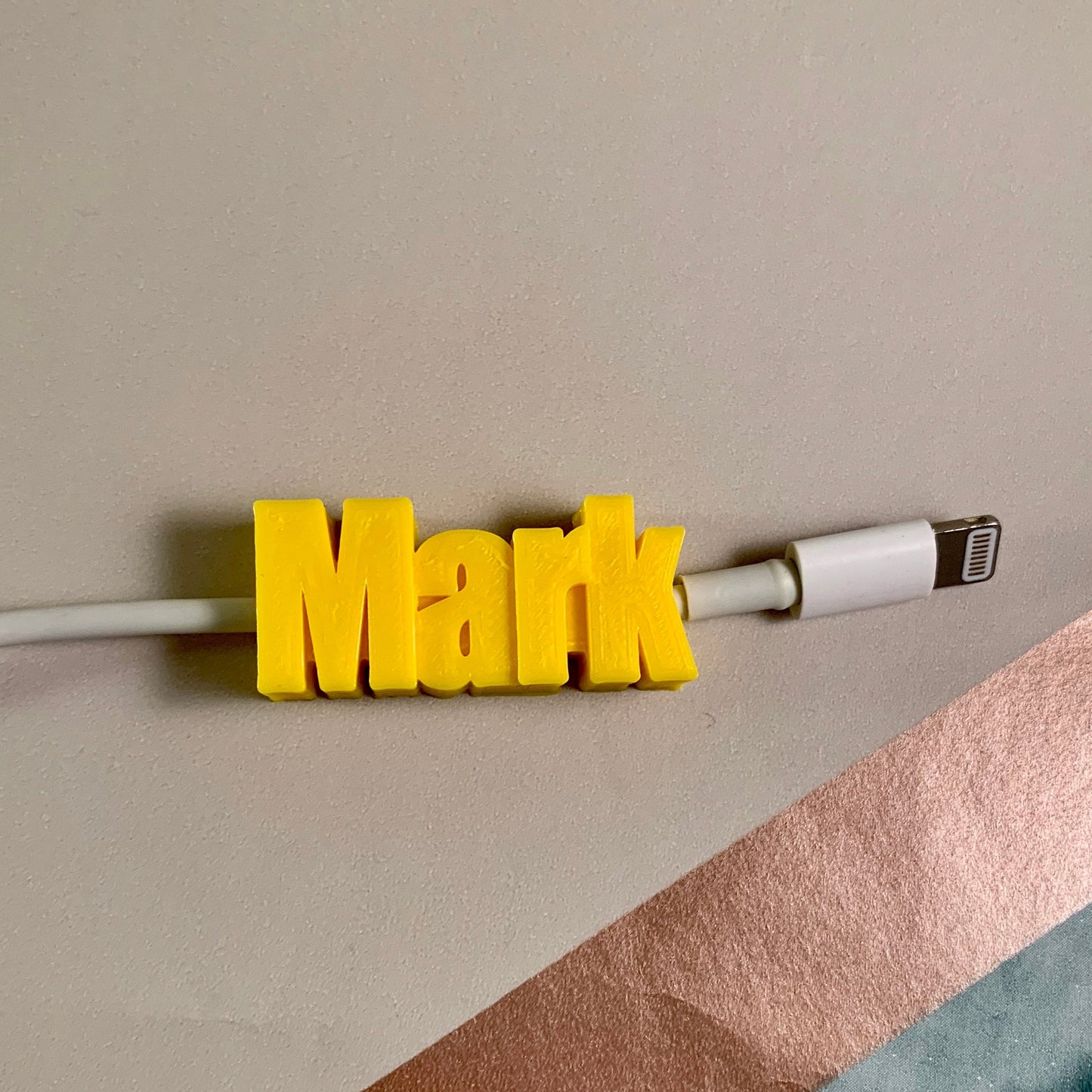 Personalised iPhone charging cable - 3D Printed - Mobile Phone Accessory - Geek -Technology - Lightening Cable - Stocking Filler-Small Gifts