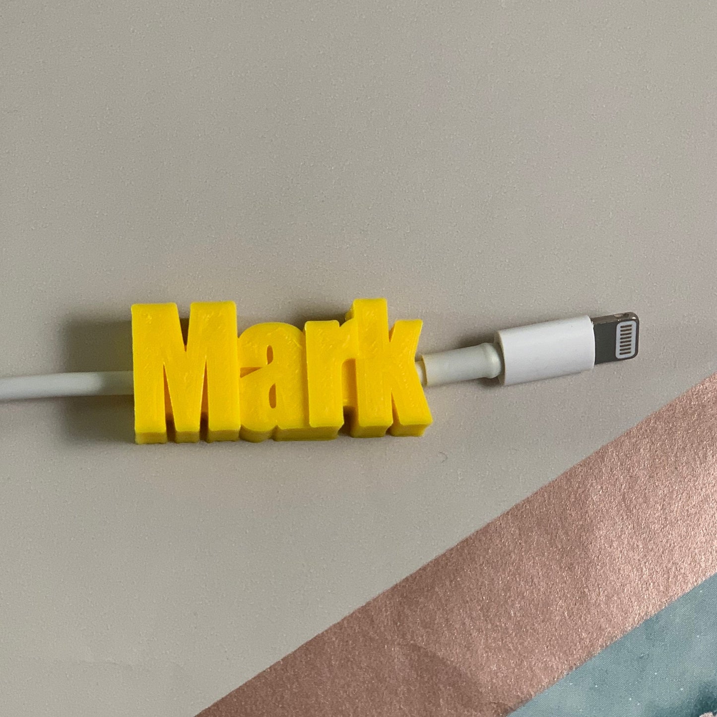 Personalised iPhone charging cable - 3D Printed - Mobile Phone Accessory - Geek -Technology - Lightening Cable - Stocking Filler-Small Gifts