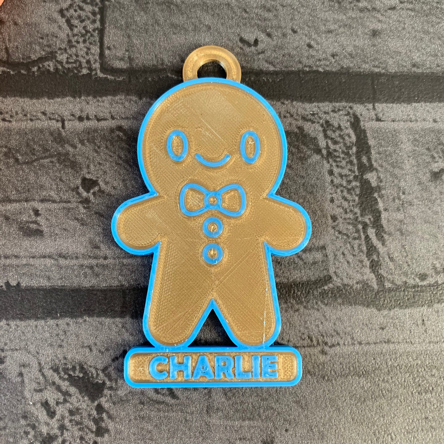 Gingerbread Men/Man Personalised Christmas Tree Decoration - 3D Printed - Ornament - Keepsake - Place Name - Christmas Table -Wedding Favour