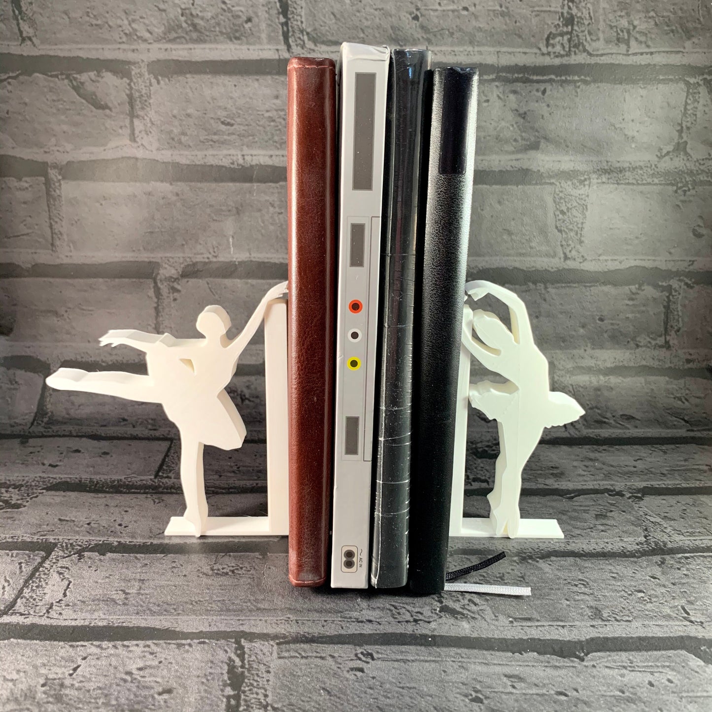 Ballerina Bookends - Dancer - 3D Printed - Book Storage - Nursery Decor - Children's Bedroom - Gifts for boys - Gifts for girls - Birthday