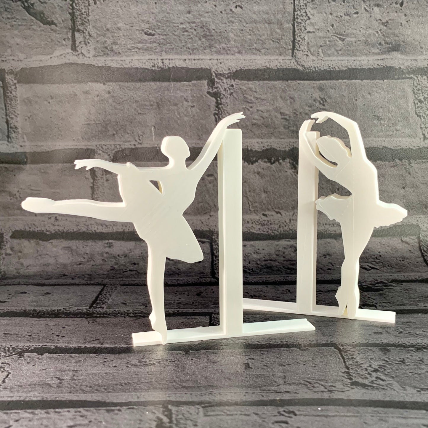 Ballerina Bookends - Dancer - 3D Printed - Book Storage - Nursery Decor - Children's Bedroom - Gifts for boys - Gifts for girls - Birthday