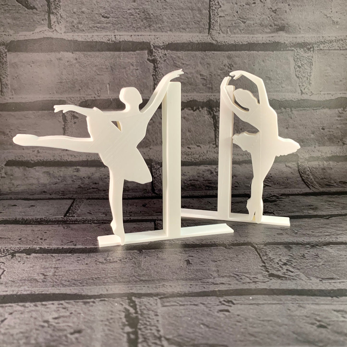 Ballerina Bookends - Dancer - 3D Printed - Book Storage - Nursery Decor - Children's Bedroom - Gifts for boys - Gifts for girls - Birthday