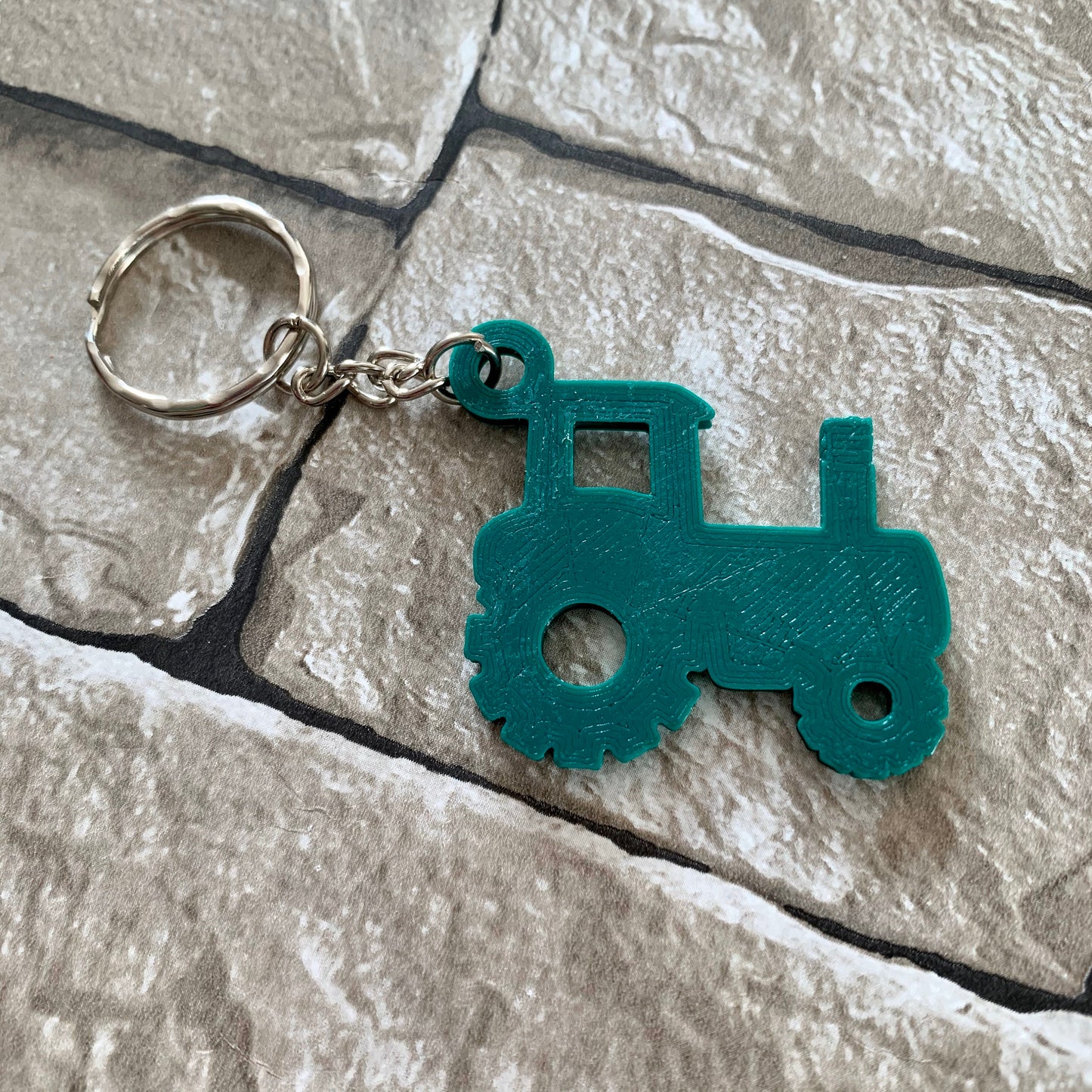 Tractor Keychain/Keyring - 3D Printed - Personalised - Vehicles - Farm - Personalized - Party Bag Fillers - Book Bag- Under 5 Pounds