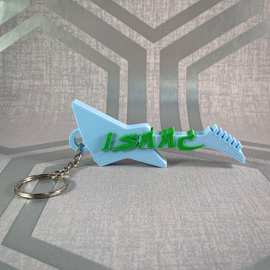 Guitar Keychain/Keyring - EXP Style - 3D Printed - Personalised - Personalized - Party Bag Fillers - Name Tags - Book Bag - Under 5 Pounds