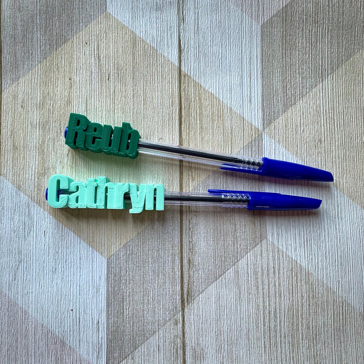 Pen Biro Topper Personalised Name - 3D Printed - Party Bag Fillers - Favours - School Bag - Under 5 Pounds - Small Gifts - Teachers Gift